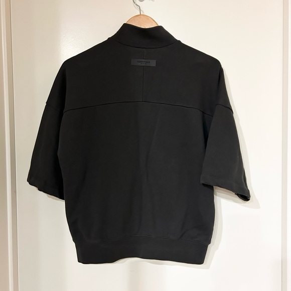Fear Of God Essentials full zip short sleeve jacket gray size 12 100% cotton - Picture 3 of 10
